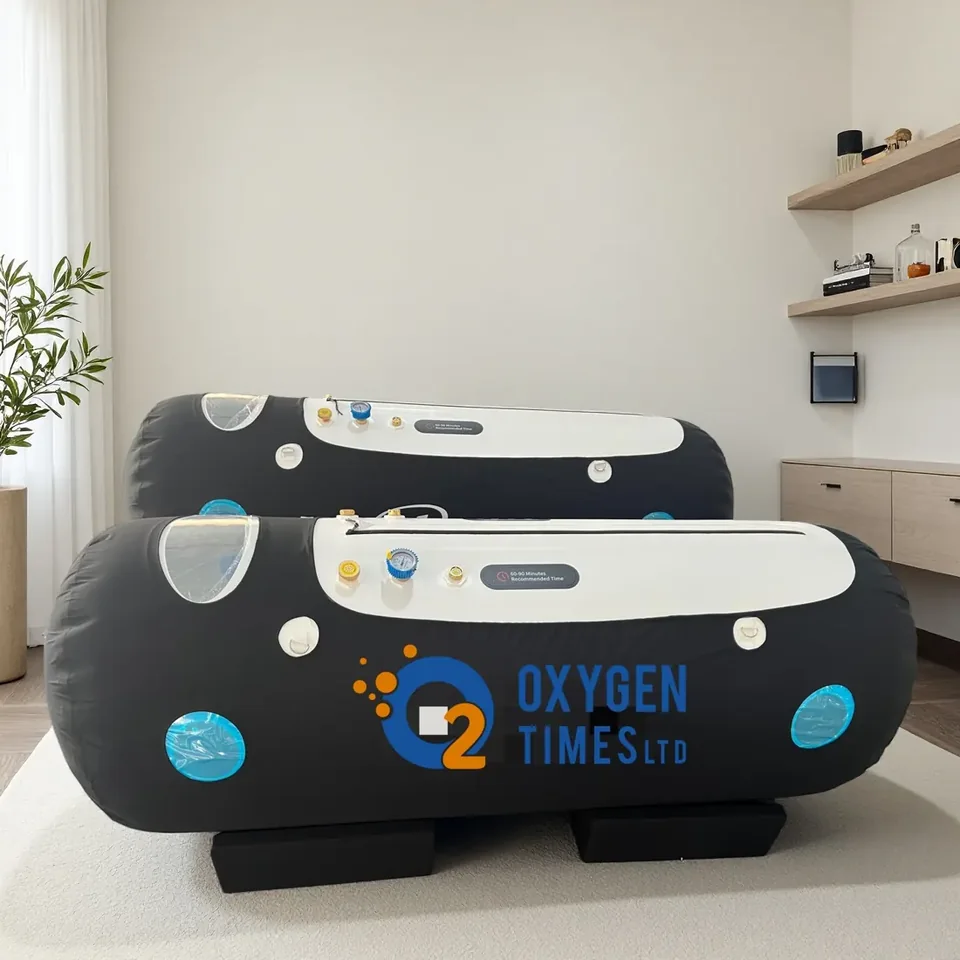 OTL15 lying chamber in black and white with the All-in-One gas unit