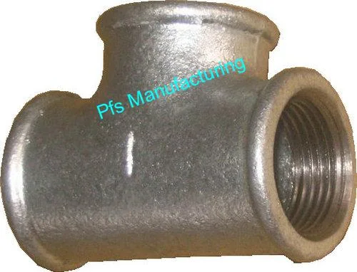 DIN M.I.Fittings-Equal Tees - Gal. Malleable Iron Fittings by PFS Manufacturing