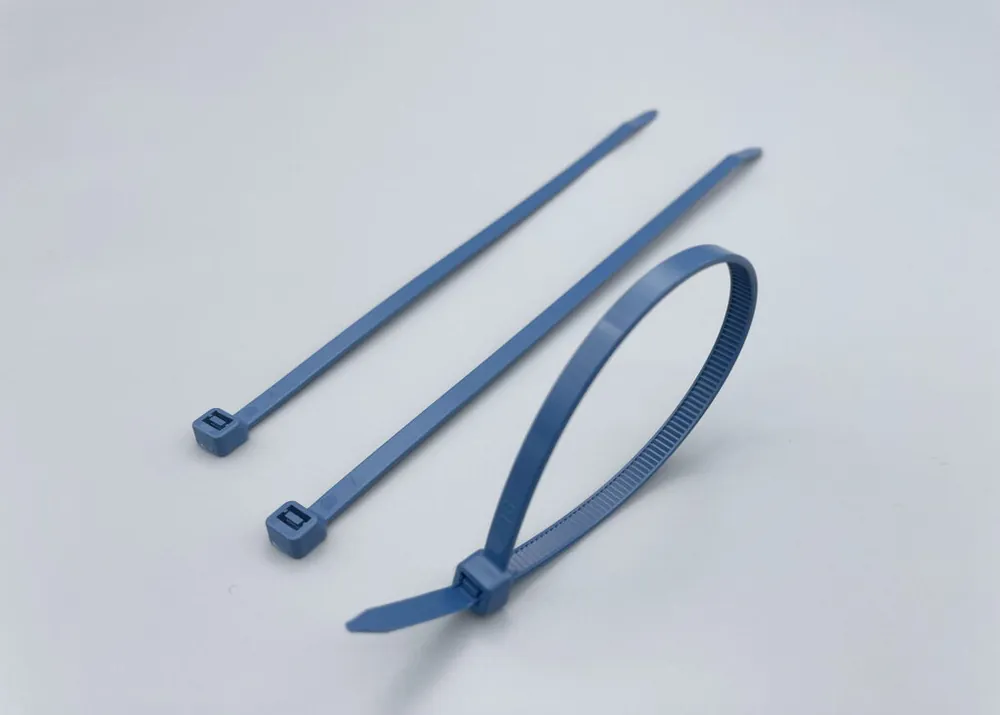 Metal Detectable light blue Cable Ties / Zip Ties for food industry