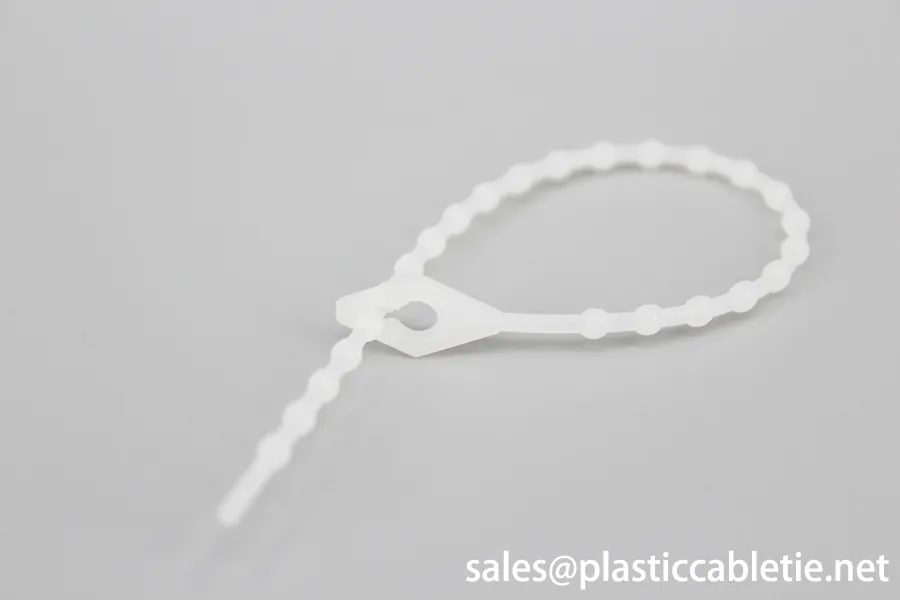 100mm UL 94V-2 Xinguang adjustable knot ball bead plastic nylon cable ties zip ties