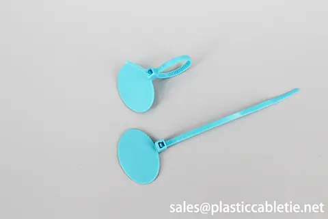 3*90mm customized marker ID cable ties numbered chicken ties with oval board view 5