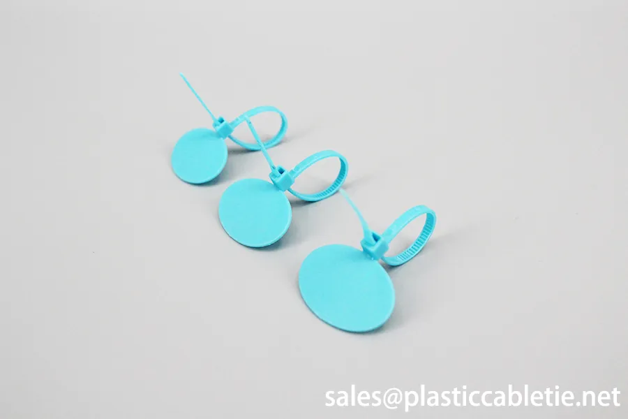3*90mm customized marker ID cable ties numbered chicken ties with oval board