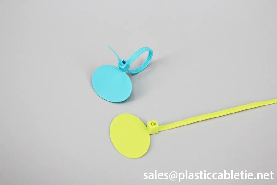 3*90mm customized marker ID cable ties numbered chicken ties with oval board
