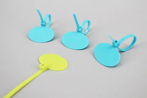 3*90mm customized marker ID cable ties numbered chicken ties with oval board view 1