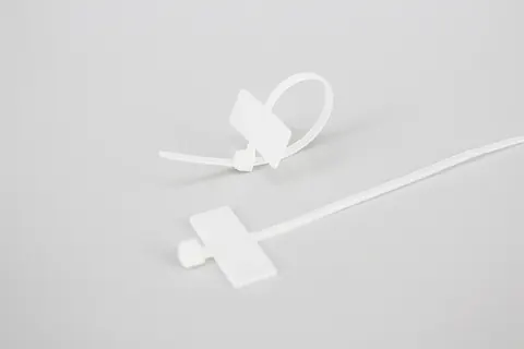 3*100mm high temperature plastic nylon numbered zip tie cable markers and telecom wire marker cable tie view 1