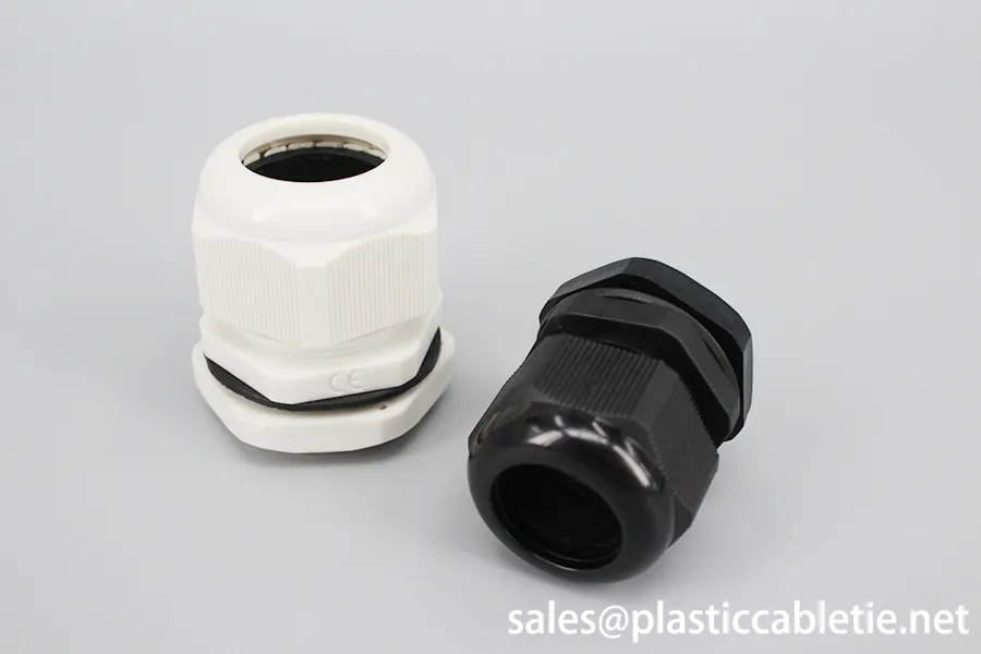 PG Series IP68 high quality fixed waterproof Nylon Gray Black Cable Gland with CE