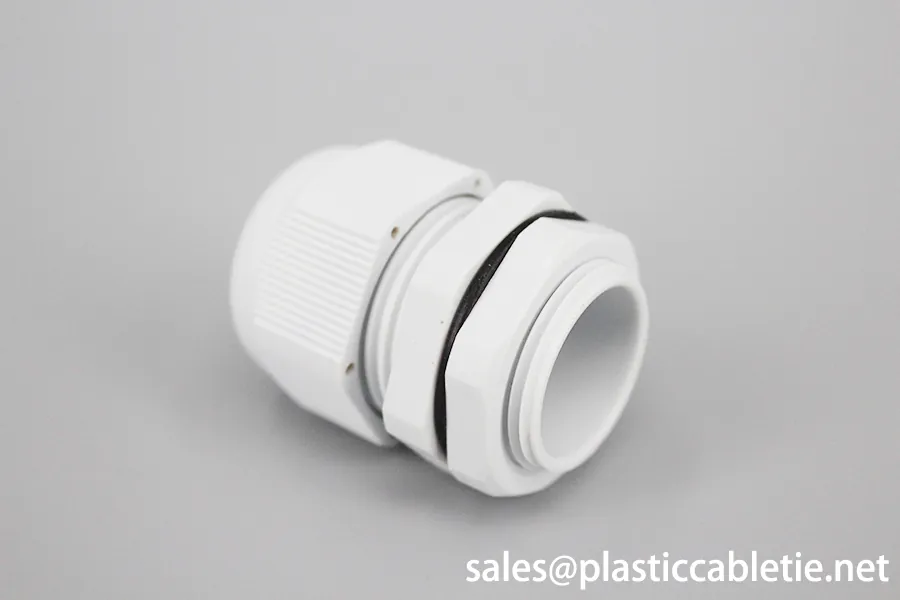 PG Series IP68 high quality fixed waterproof Nylon Gray Black Cable Gland with CE