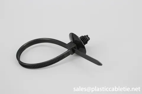 170mm black Car accessories spiral push mounted nylon cable ties view 4
