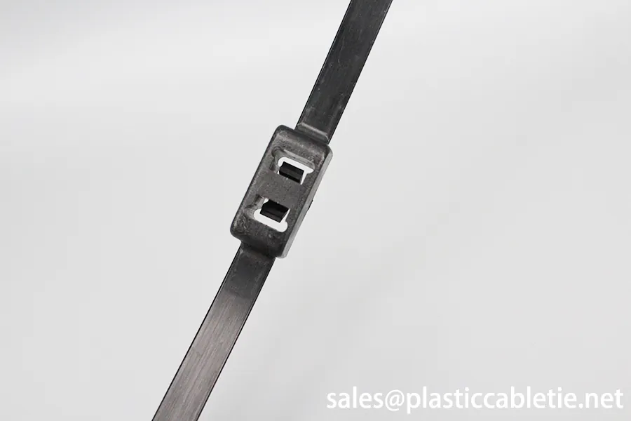 12*700mm white and black strong double loop Unbreakable soft plastic cable tie one time police handcuffs