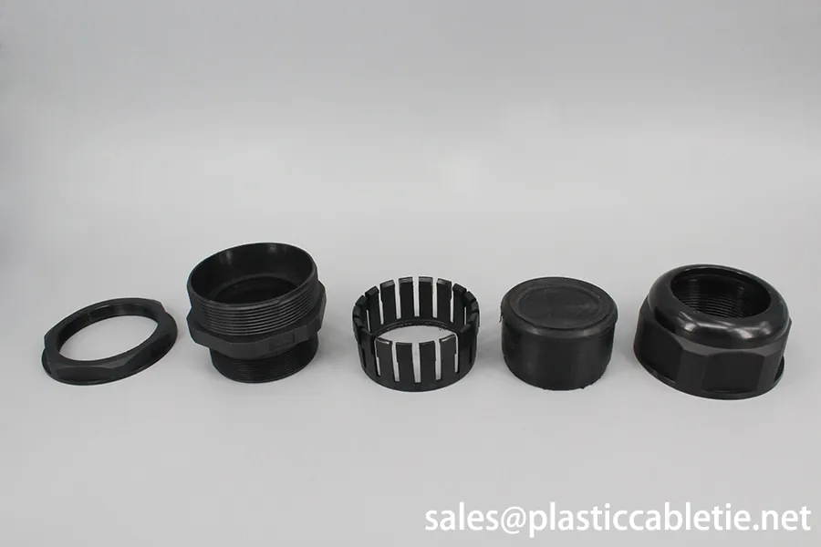 MG Series full different size grey white RAL7035 and black nylon waterproof cable glands