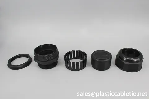 MG Series full different size grey white RAL7035 and black nylon waterproof cable glands view 2
