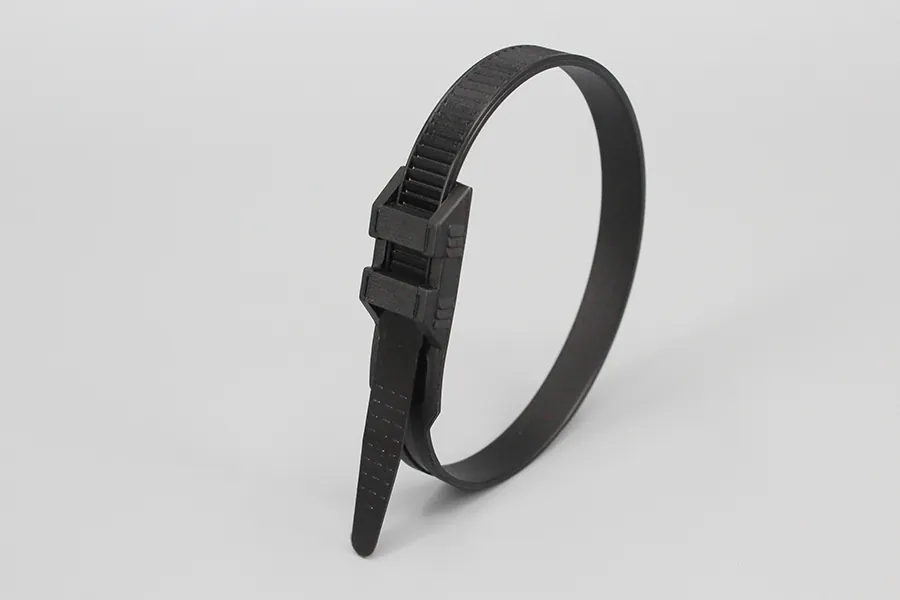 9*260mm hot sale black double locking nylon cable ties with stronger pull tension