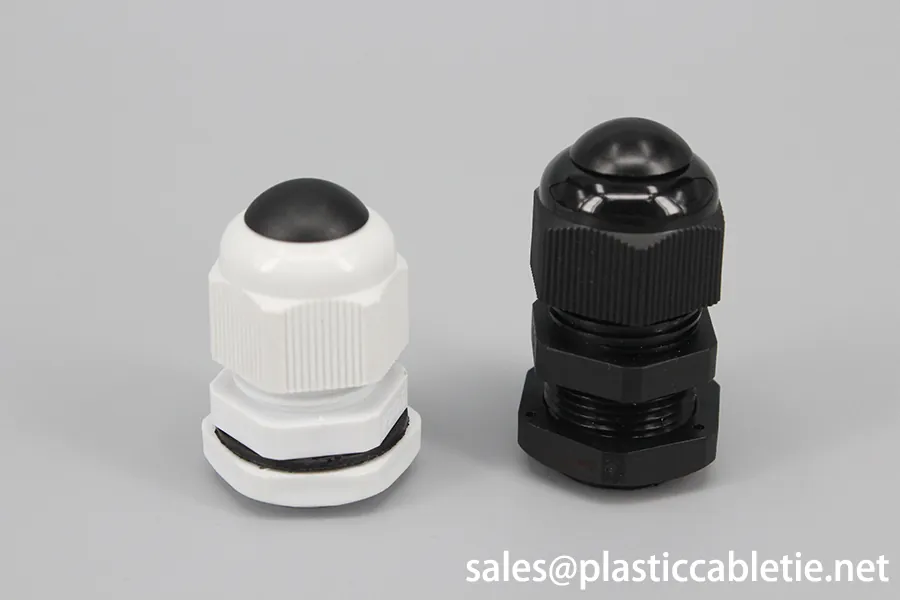 DEMOELE Hot sale China manufactory application IP68 waterproof nylon NPT PG Metric G thread cable glands size with a dusty proof cap