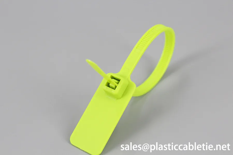 5*180mm double teeth locking with high tension serialized flag marker cable ties