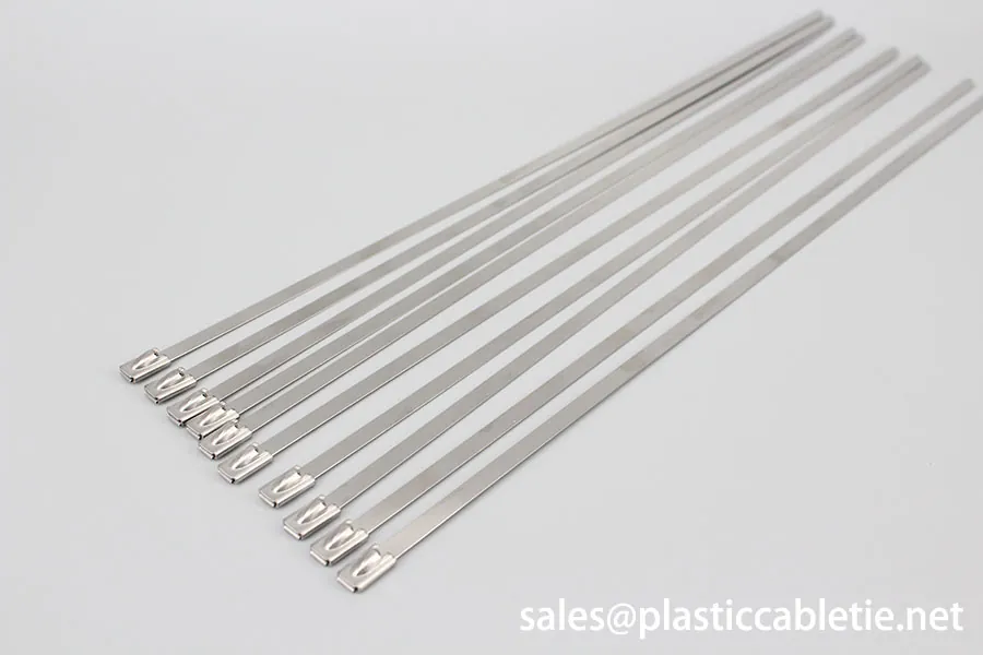 201 304 316 Naked Stainless steel ball locking cable ties with full size