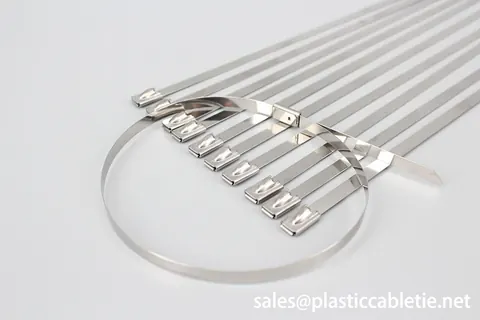 201 304 316 Naked Stainless steel ball locking cable ties with full size view 4