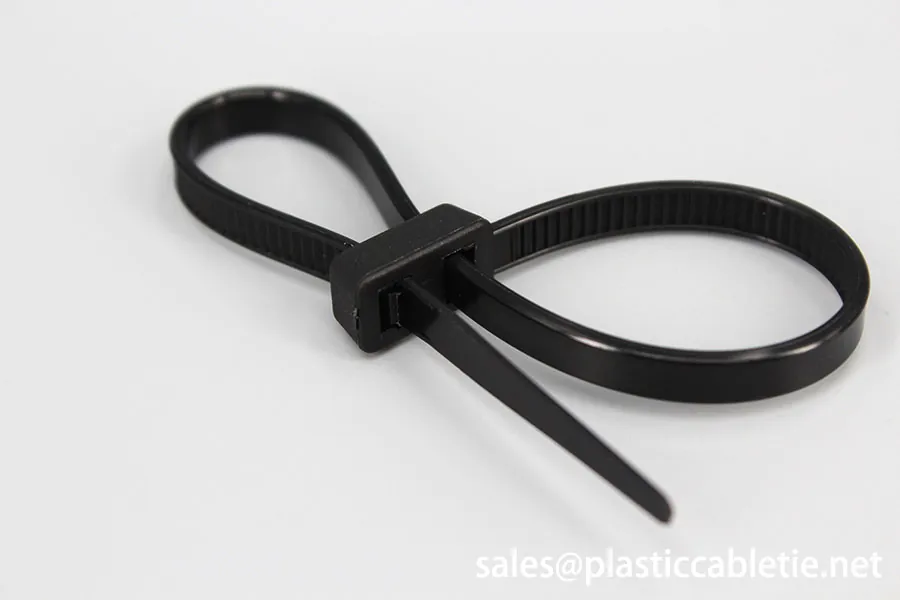 Double head lock cable tie double loop cable tie