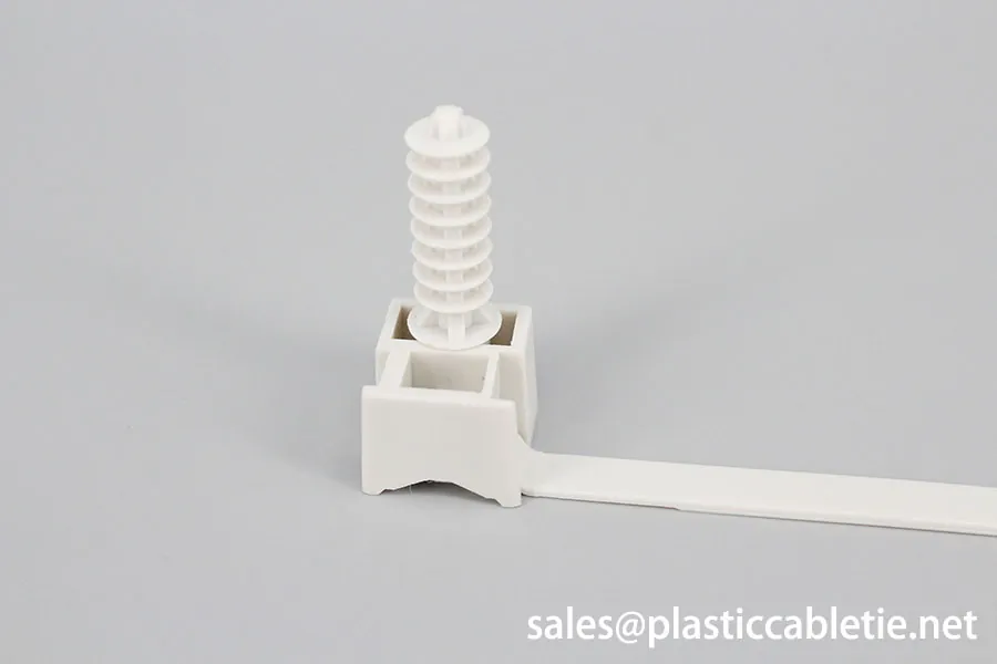 Saddle mounting cable ties with plastic screw 165MTS / 180MTS