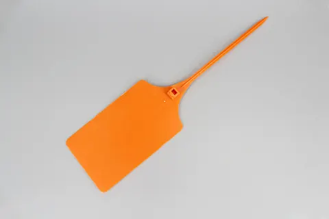 DM-5*250MKT length Colorful strip seal PP material identification security seal cable ties with logo and numbered print view 1