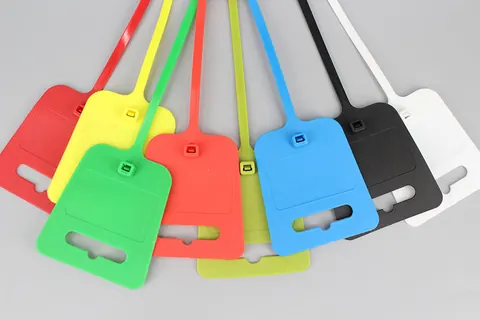 DM-4.8*252MKT marker cable tie with hang hole view 1