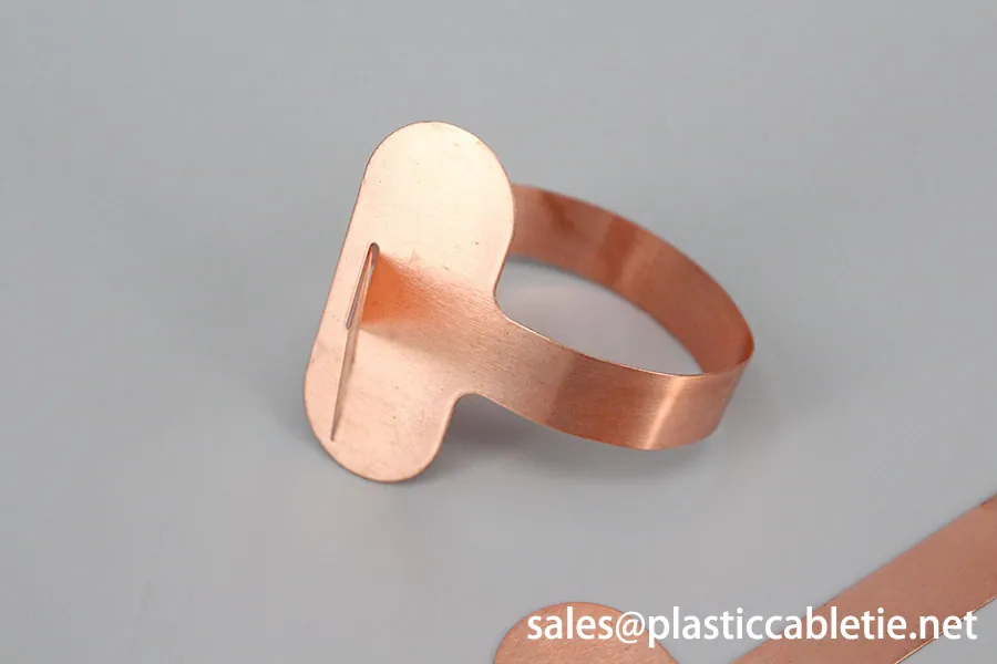 Metal Copper marker cable tie plate in cable management