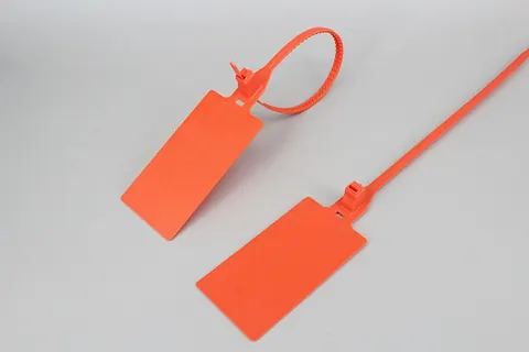 DEMOELE DM-7.2*418MKT Heavy Duty Pull Tight Security Seal with big tag label view 1