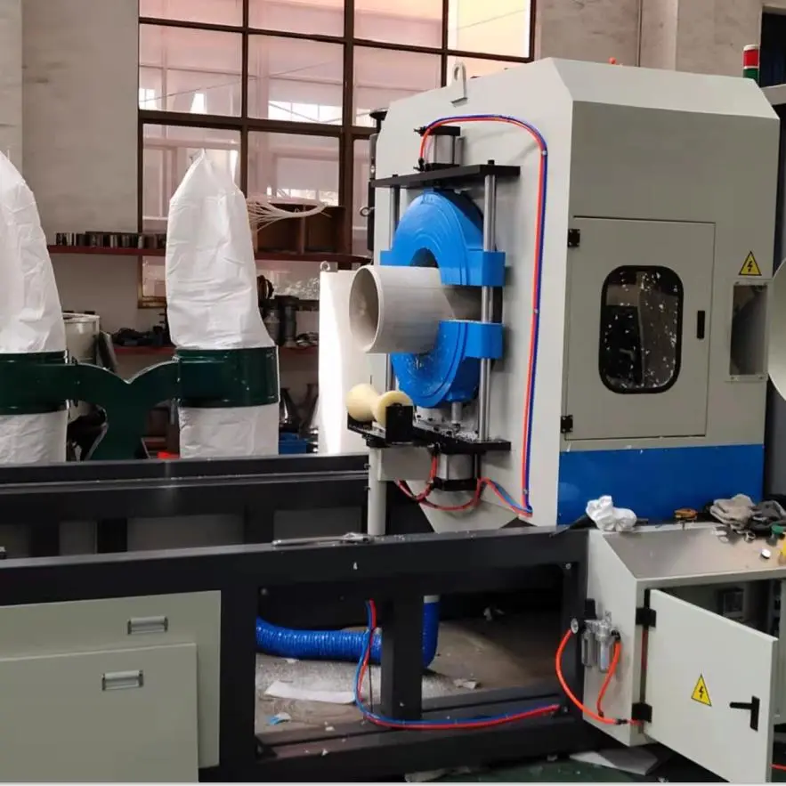 الخلاطات فائقة السرعة ومعدات معالجة البلاستيك — نظام قطع أنابيب PVC، ماكينة قطع أنابيب بلاستيكية