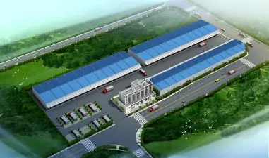 충칭 쿵강 공업단지에 있는 PRT 공장 항공 사진