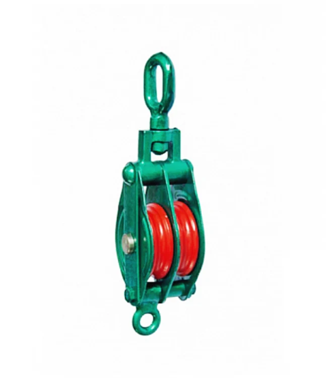Triple Pulley Block Snatch K-Type With Hook — 9