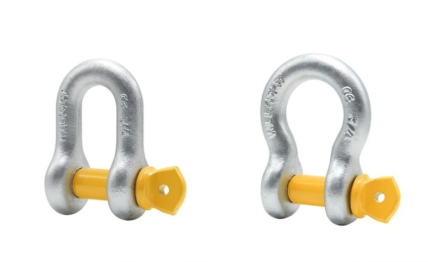 Shackle Sizes and Capacity