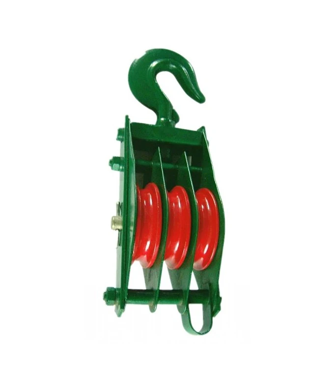 Triple Pulley Block Snatch K-Type With Hook