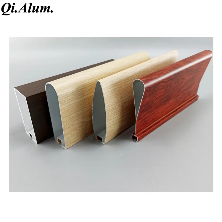 Interior Aluminum Extrusion Profile Ceiling Decoration Wooden Coated Tile Indoor Pan — 2