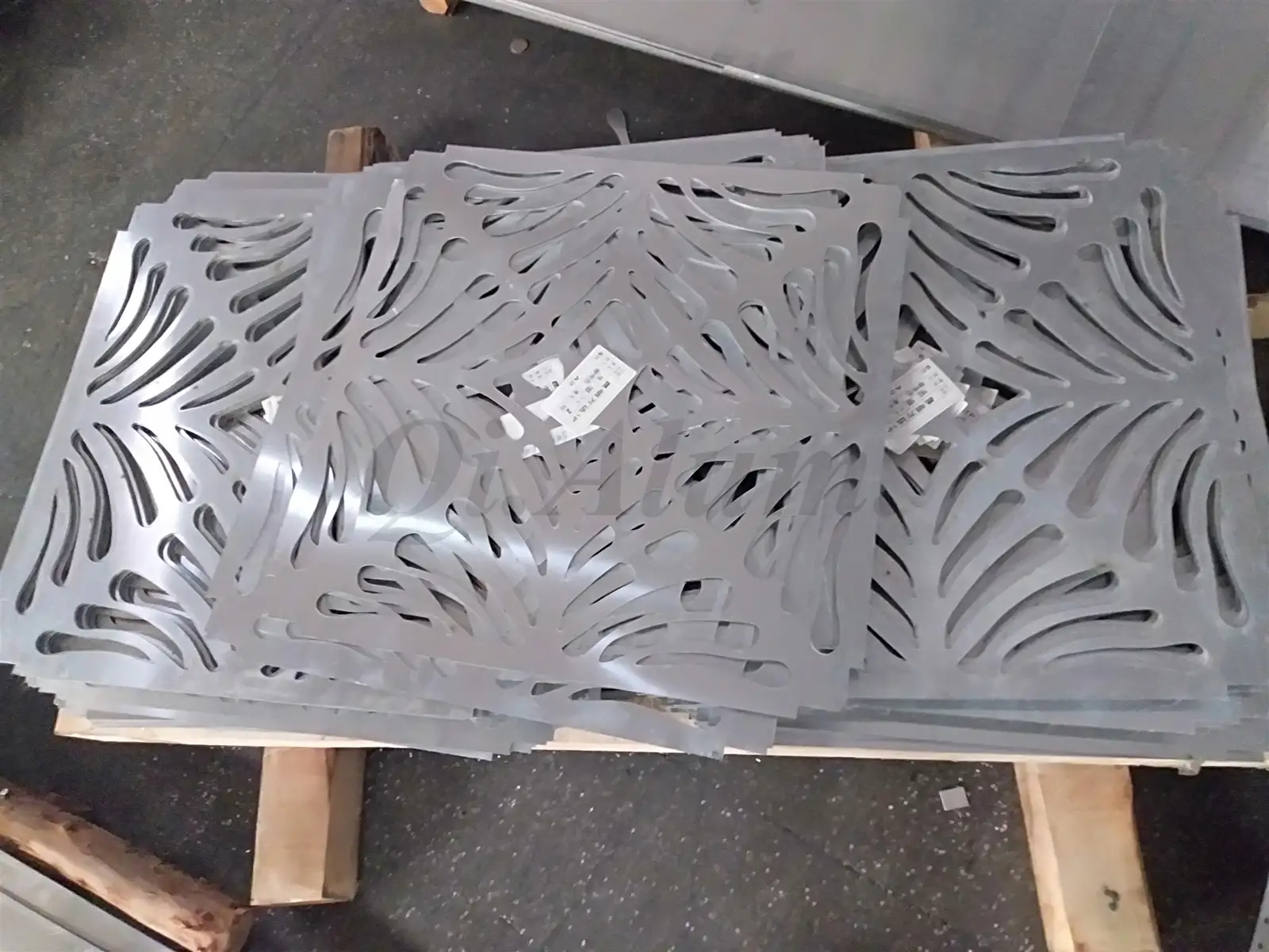 CNC Cut Custom Pattern Fireproof Perforated Curtain Wall Aluminum Screen — 3