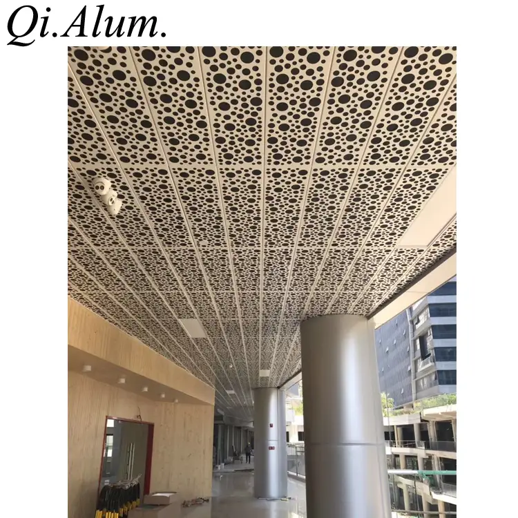Jeddah Project Aluminium Hole Punching Decorative Panel for Curtain Wall and Roof Ceiling