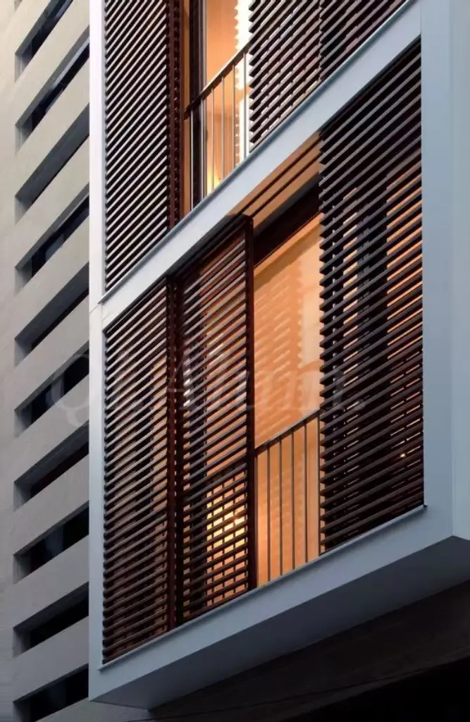 Adjustable Custom Size Fixed Aluminium Sun Louver Metal Wall Louvers for External Decoration