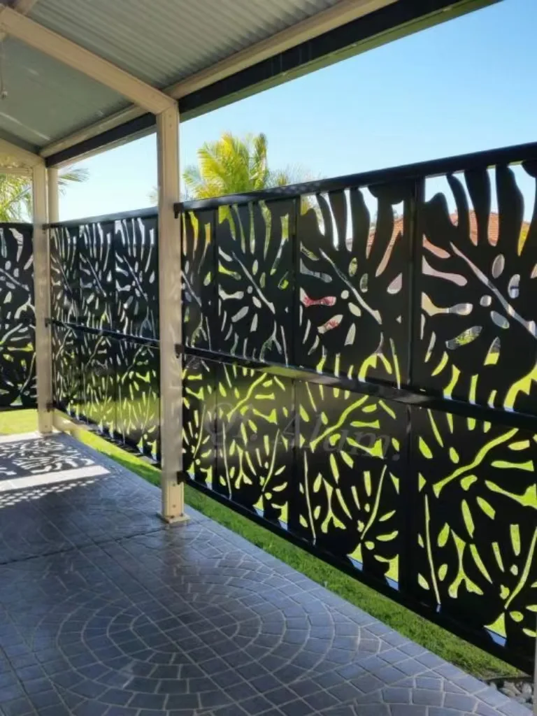 Outdoor Wall Garden Aluminium Systems Modern Lamellae Panel — 6