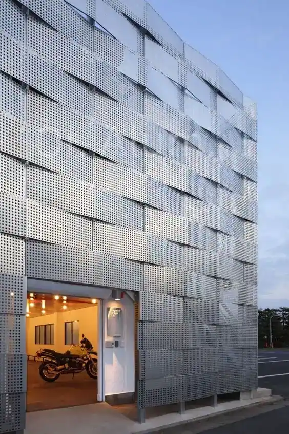 カーテンウォール用アルミパンチング板・金属単板ファサードパネル