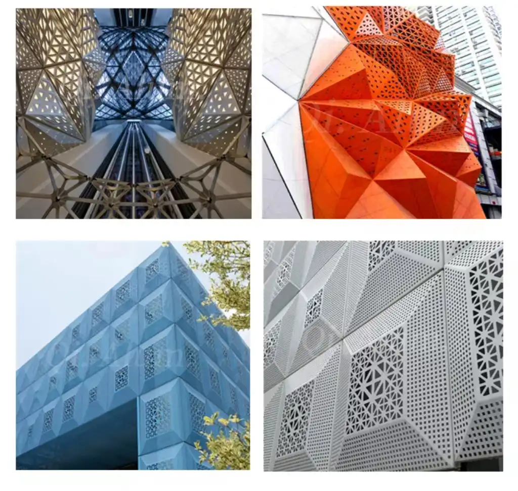 Building 3D Wall Decoration Aluminum Panel Cladding Decorative Facade for Exterior — 8