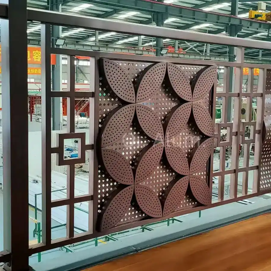 Hollowed Aluminum Wall Cladding Panels Curved 3d Perforated for Building Exterior Decoration — 4