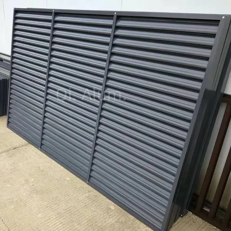 Adjustable Custom Size Fixed Aluminium Sun Louver Metal Wall Louvers for External Decoration — 6