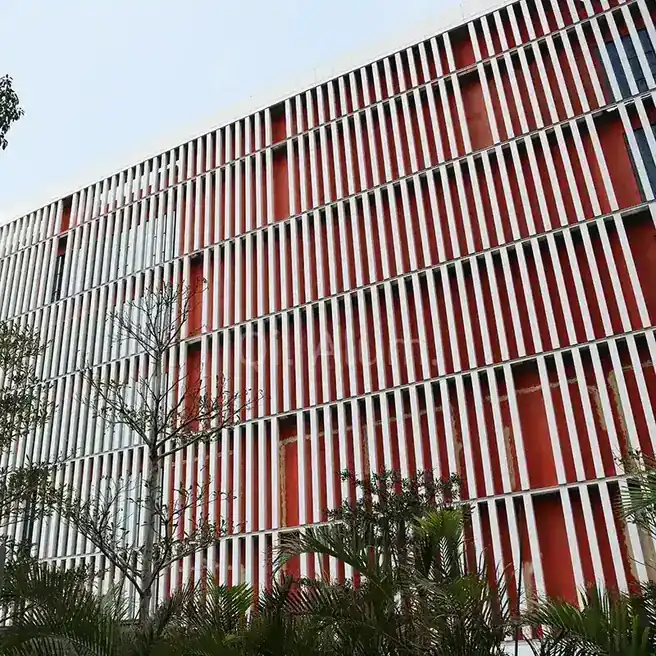 Aluminum Alloy Section Box Louver Cladding Panel Exterior Facade Curtain Wall