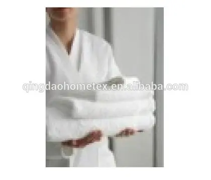 100% Cotton White Hotel Towel Approved by Oekotex