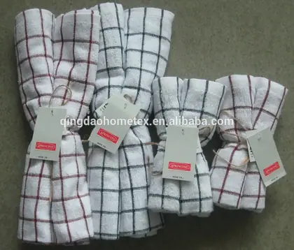 2PK Yarn Dyed Gingham Hand Towel