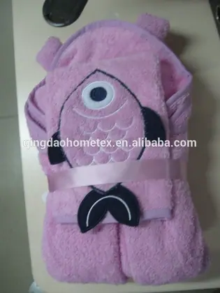 High Quality 100% Cotton 3D Hooded Towel With Mitt for Baby SKU 10328 — 2