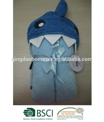 High Quality 100% Cotton 3D Hooded Towel With Mitt for Baby SKU 10328 — 4