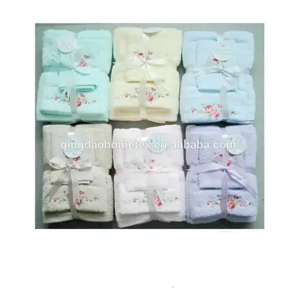 100% Cotton Plain Dyed Promotional Terry Bath Towel Pack — 2