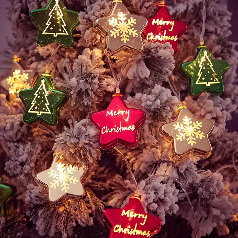 Christmas Ornament and Wreath Light - Lit baubles, hanging ornaments and pre-lit wreaths for tree and door.