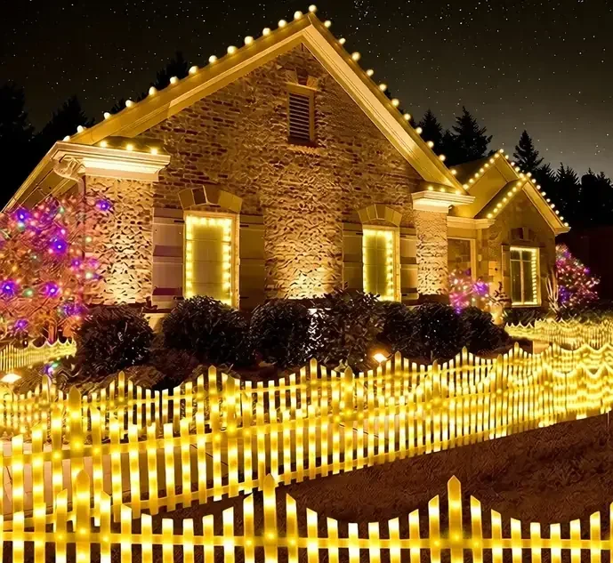 Garden Fence and Facade Light