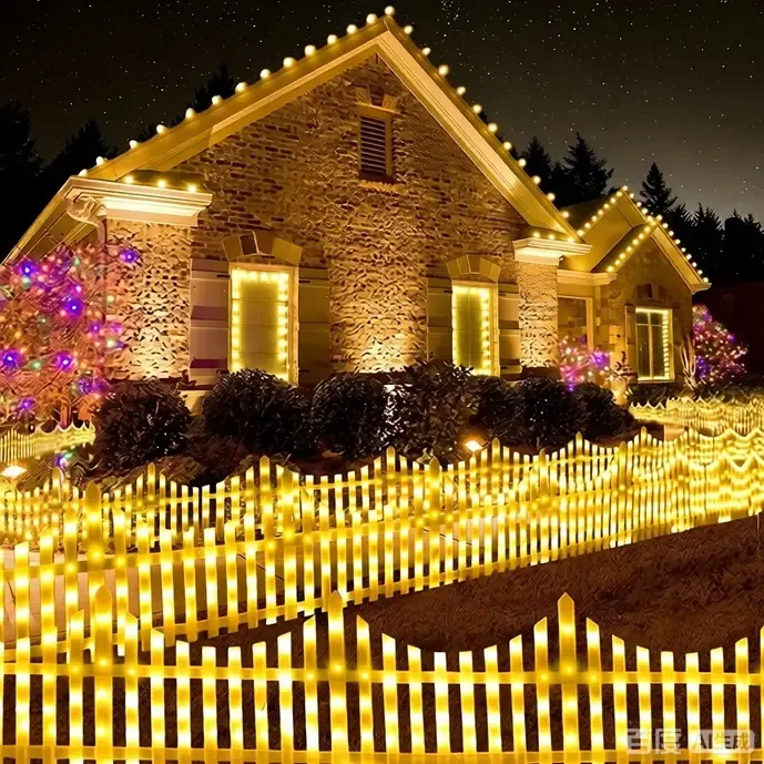 Gartenzaun- und Fassadenlicht - Lange Außenstrecken für Zäune, Gartenbeete und Hausfassaden.