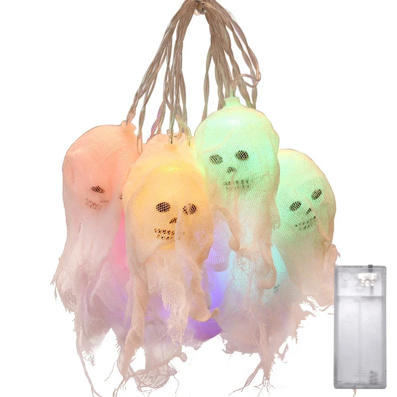 Halloween-Kürbis- und Figurenlicht - Kürbis-, Geister-, Totenkopf-, Skelett- und Spinnennetzlichter für die Halloween-Saison.